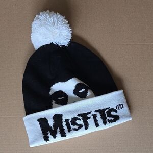 Black and White Misfits Beanie